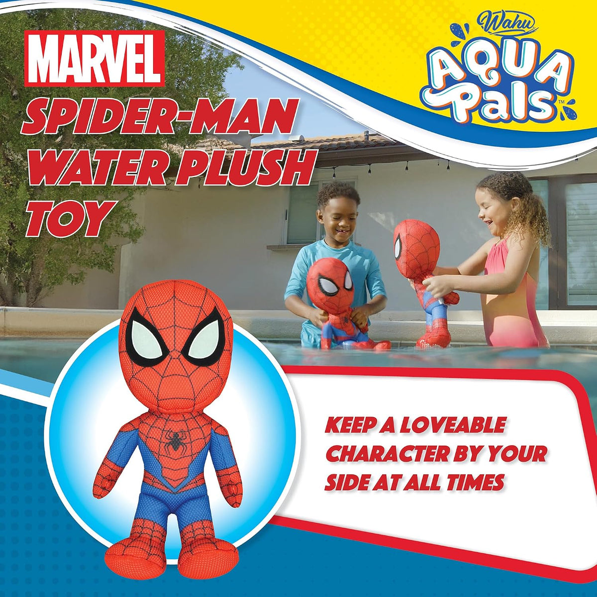 WAHU Aqua Pals Marvel Spider-Man Juguete de Peluche de Agua para ni...