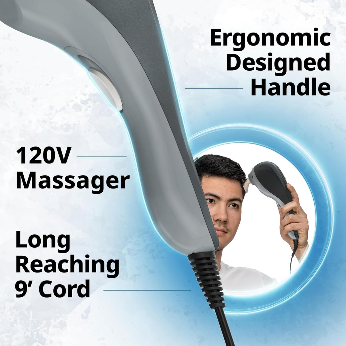 Wahl Masajeador vibratorio calmante ligero con cable para todo el c...