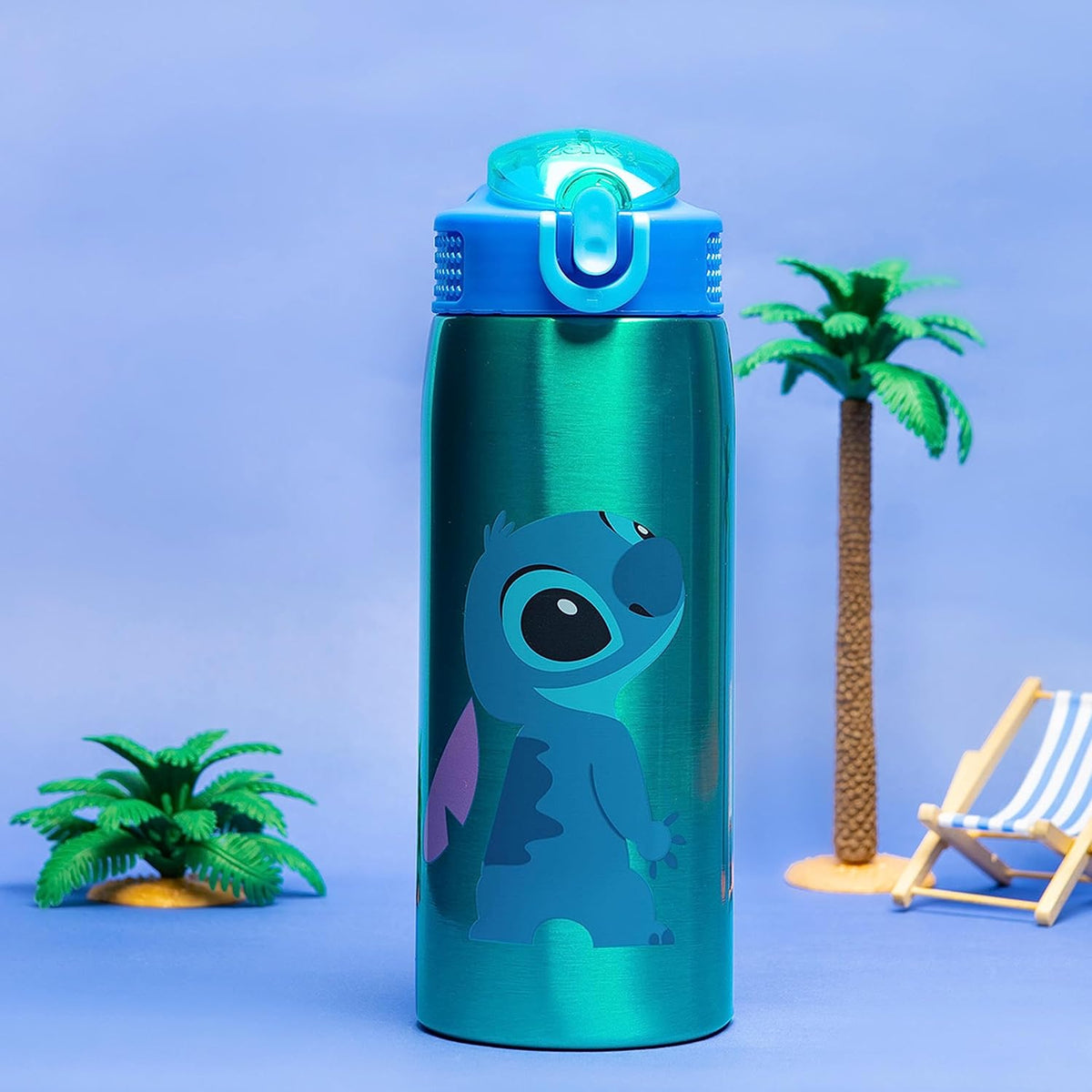 Zak Designs Disney Lilo and Stitch - Botella de agua para viajes y...