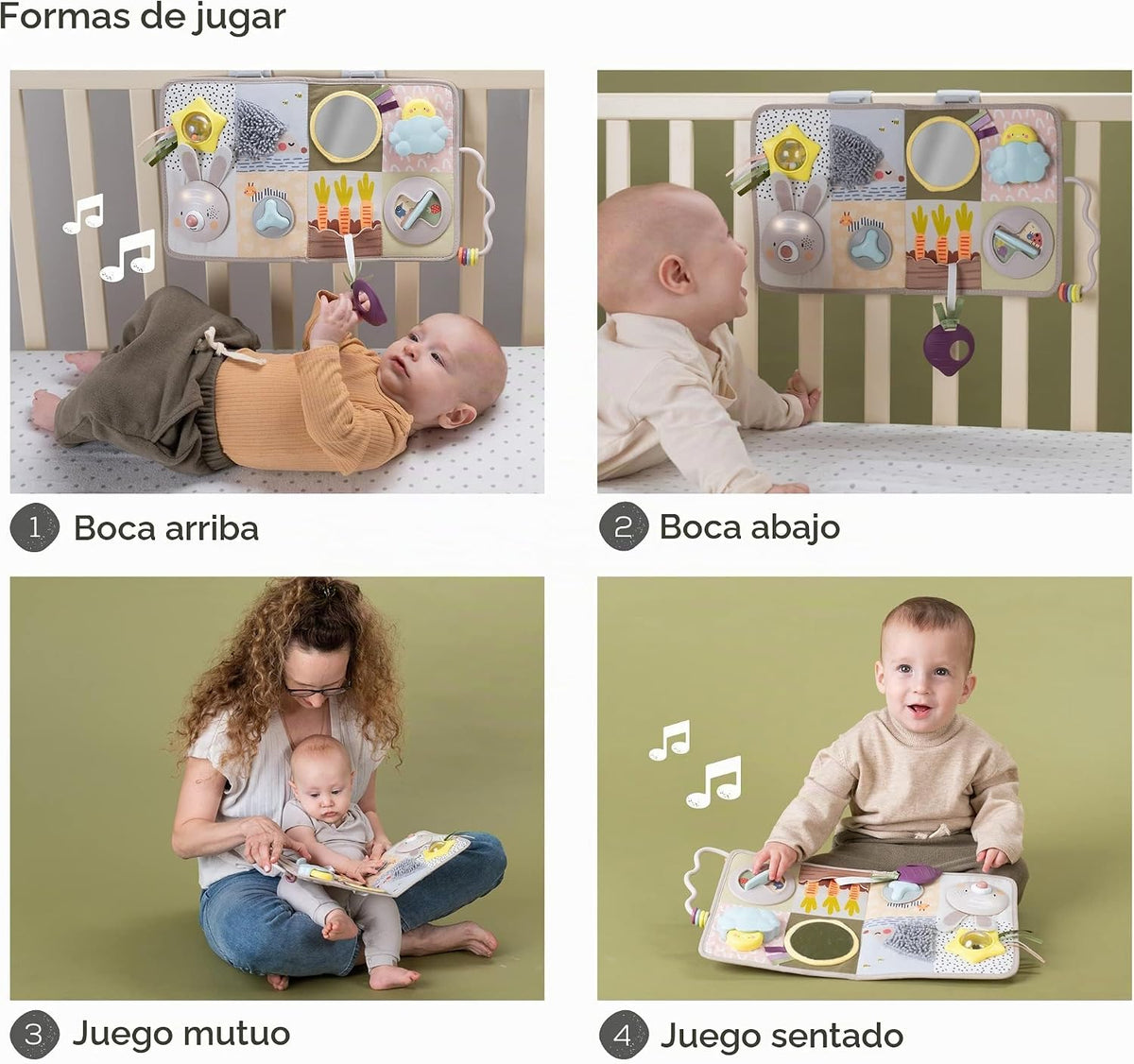 Taf Toys Tablero de actividades para recién nacidos y niños pequeño...