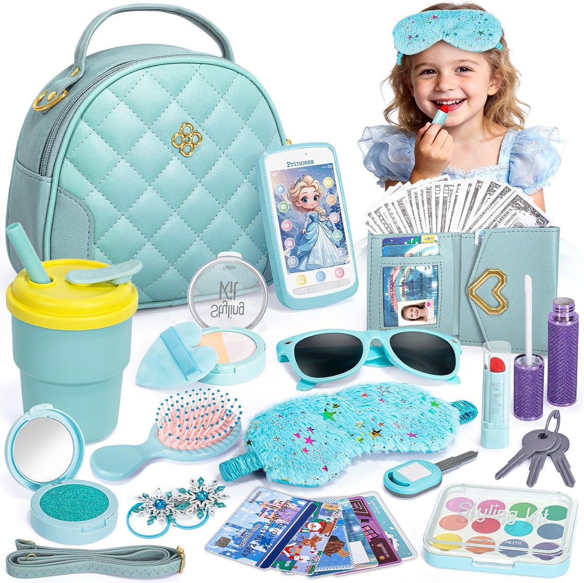 Hohosunlar Bolso de regalo para niña de 3, 4, 5, 6, 7, 8, accesorio...