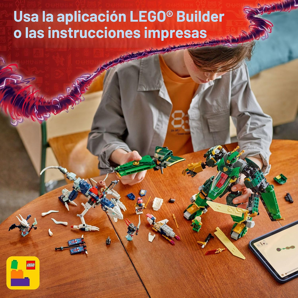 LEGO NINJAGO Lloyd's Jet Mech Juguete de Construcción - Kit de...