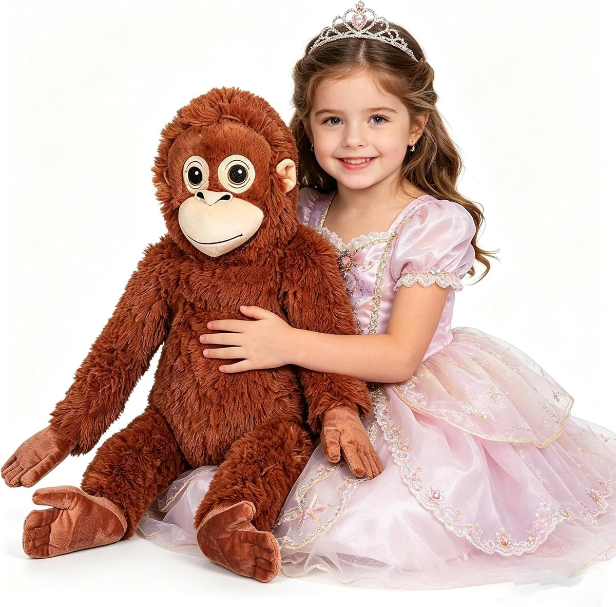 Peluche de mono, gorila de peluche, regalos para niños, cumpleaños,...