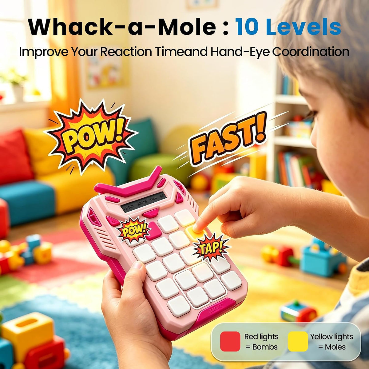 Bangqitimes Juego de rompecabezas electrónico 4 en 1 para niños a p...