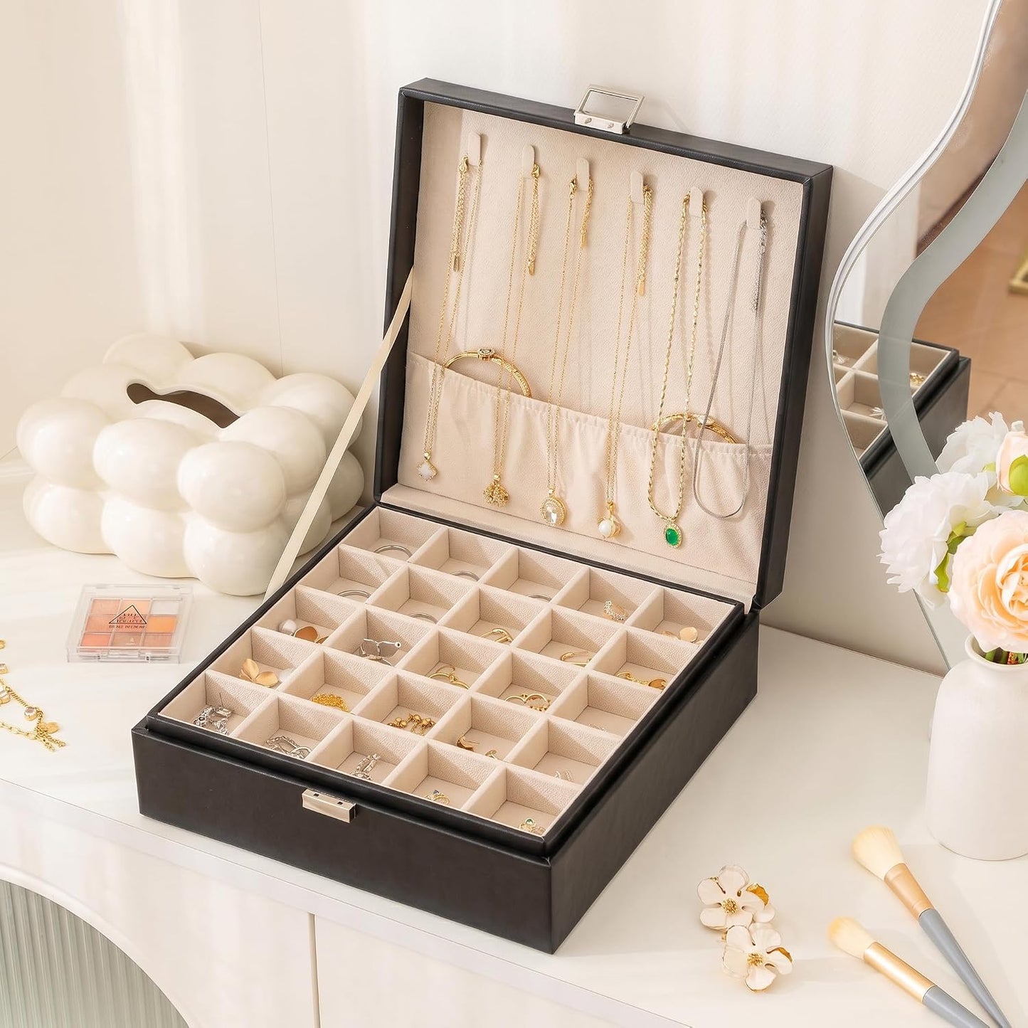 Frebeauty Organizador de Aretes con Soporte, Organizador de Aretes...