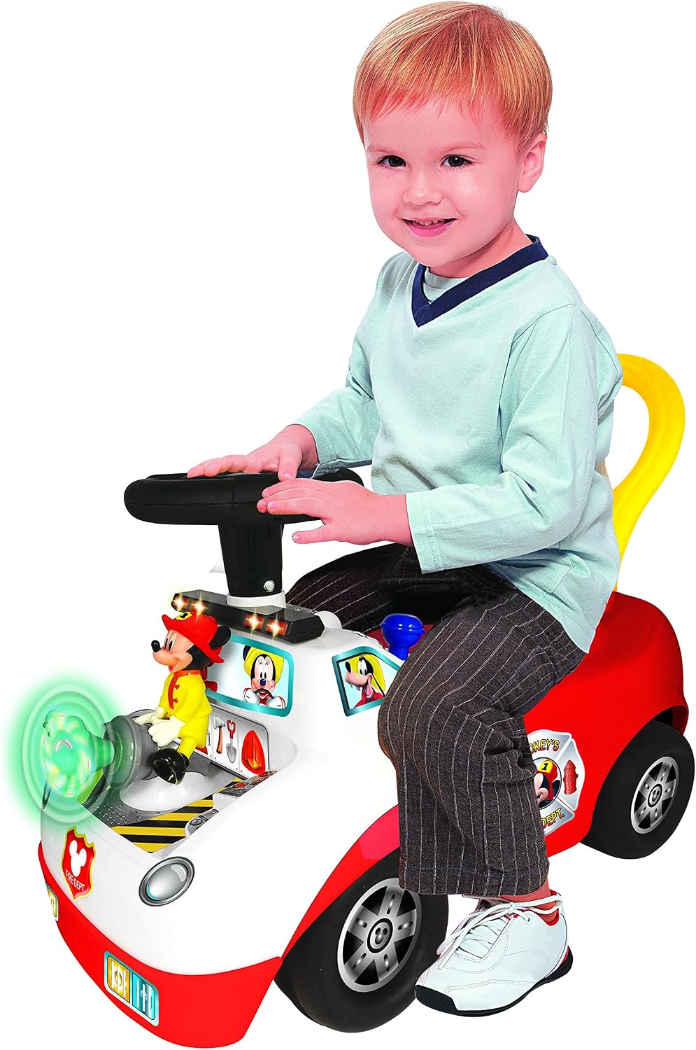 Kiddieland Disney Mickey Activity - Camión de bomberos de 12 meses...