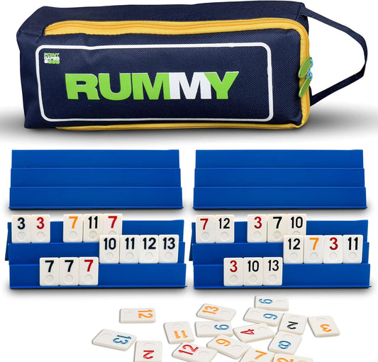 Point Games Juego clásico de Rummy Cube de tamaño completo, con est...
