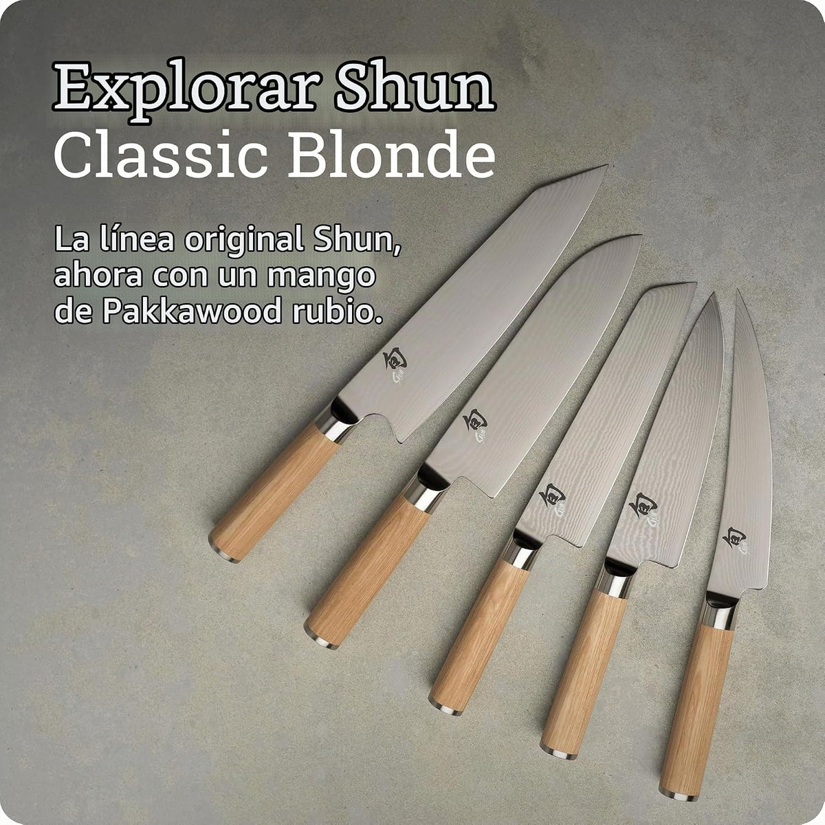 Shun Classic Blonde Cuchillo de Chef de 6", Cuchillo de Cocina...