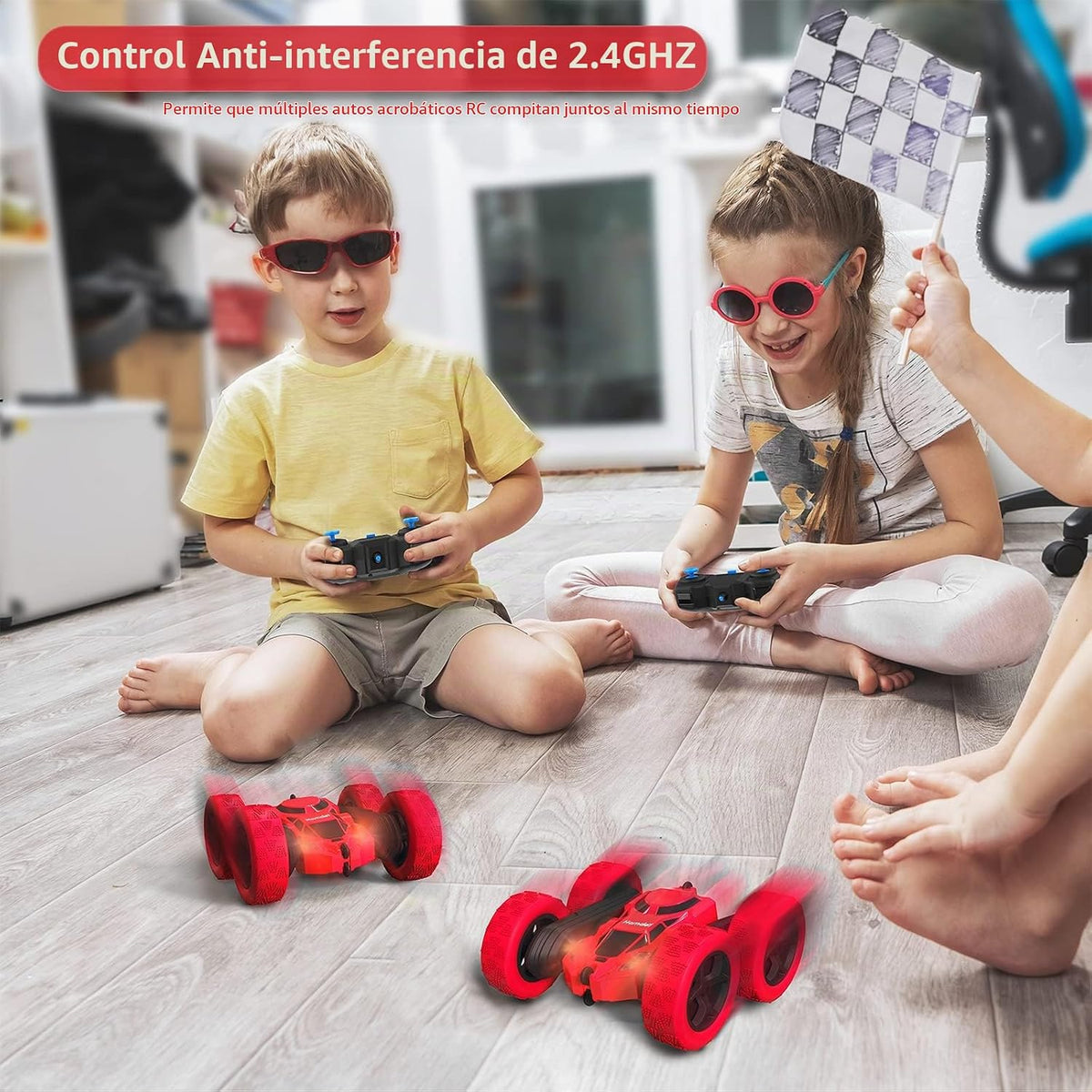 Hamdol Coche de acrobacias a control remoto para niños de 6 a 12 añ...