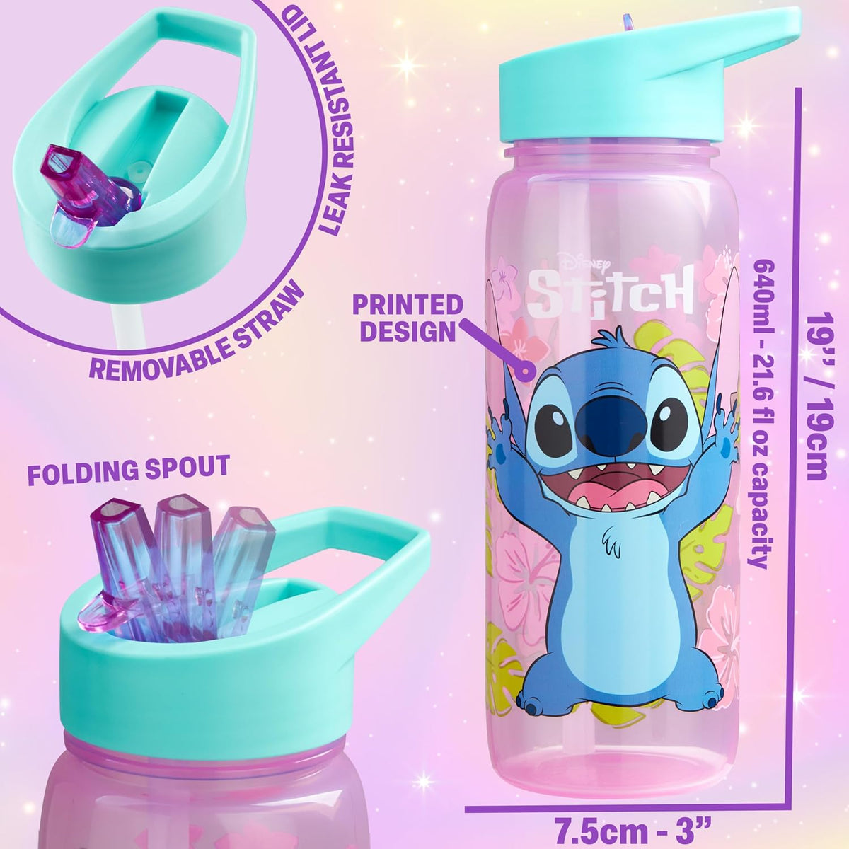Get Trend Disney Stitch - Juego de 2 cajas de almuerzo para niños c...