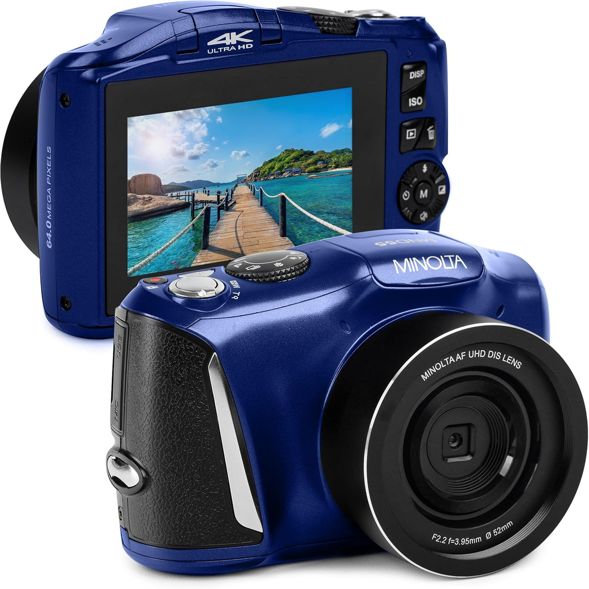 Minolta MND55 64MP VLOG Cámara digital, vídeo 4K 60FPS, zoom 16X (a...