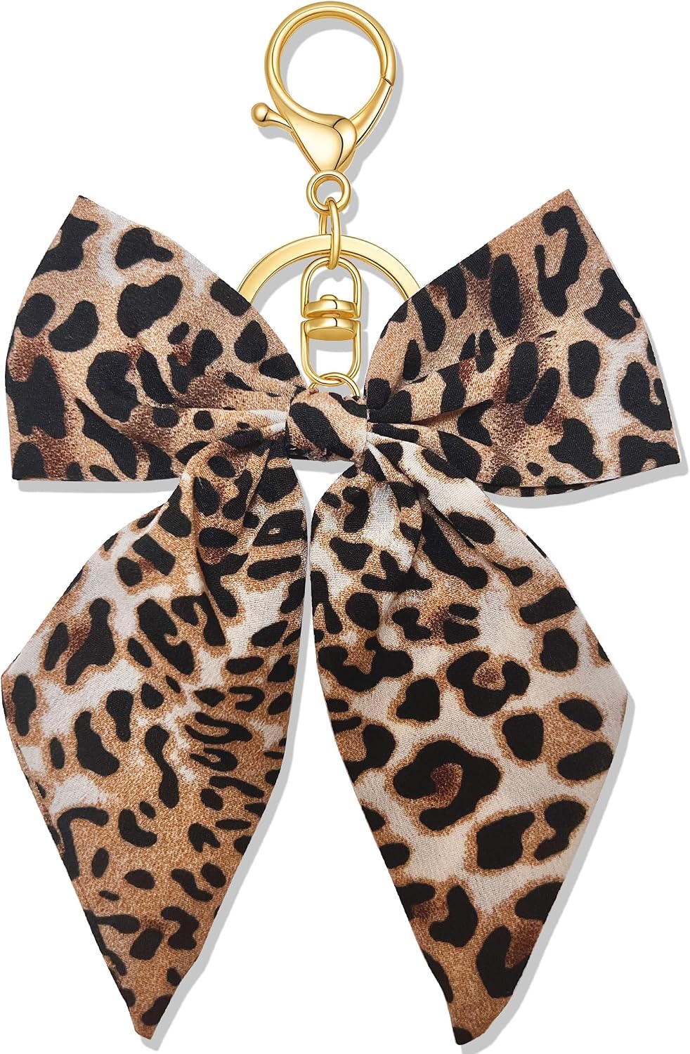 Pithayla Llavero con dije de lazo de leopardo, accesorios para bols...