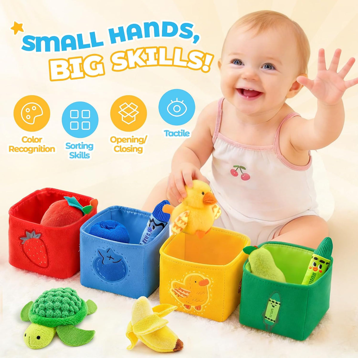 JoyCat - Juguetes Montessori para niños pequeños de 1 a 3 años, 12...