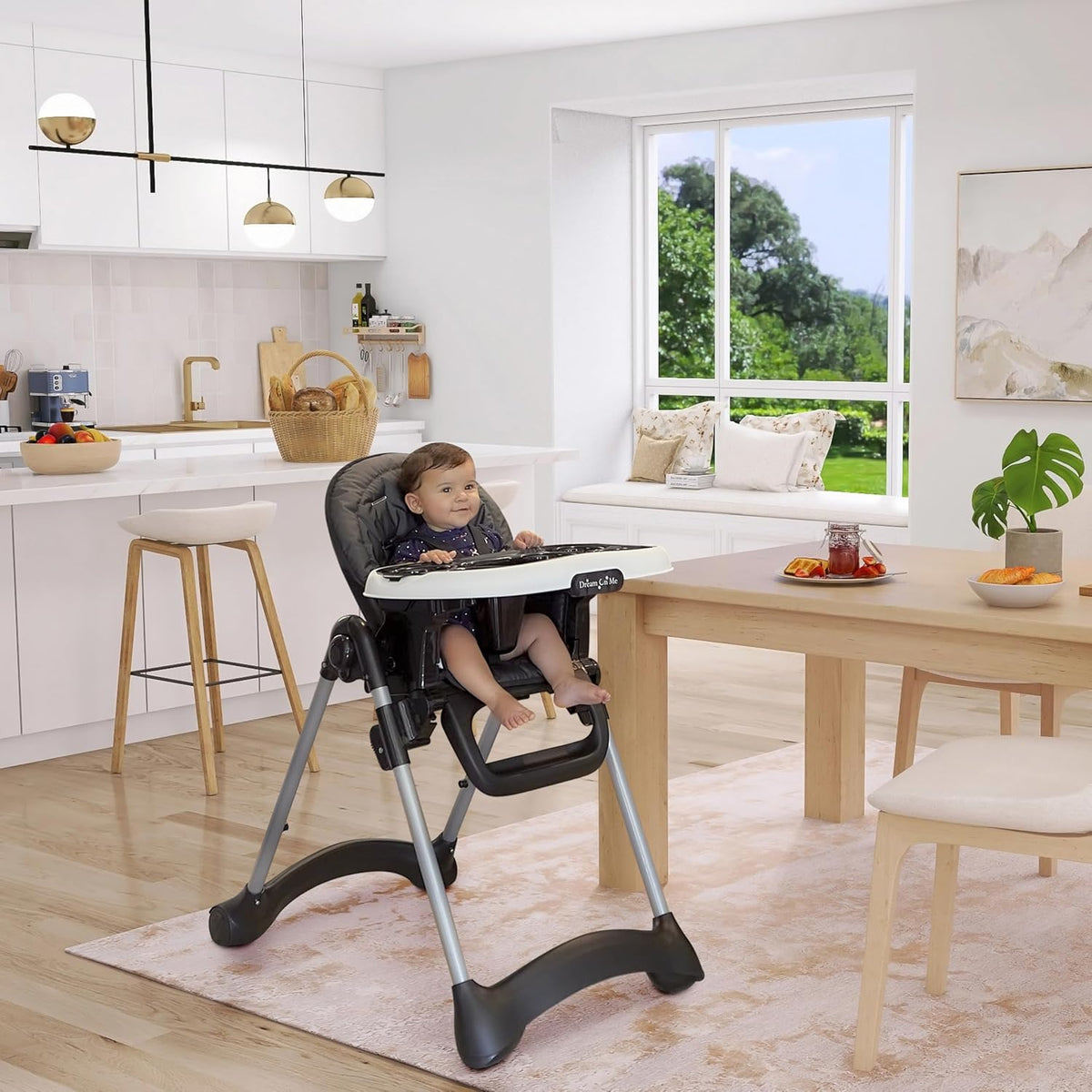 Dream On Me Solid Times - Silla alta para bebés y niños pequeños en...