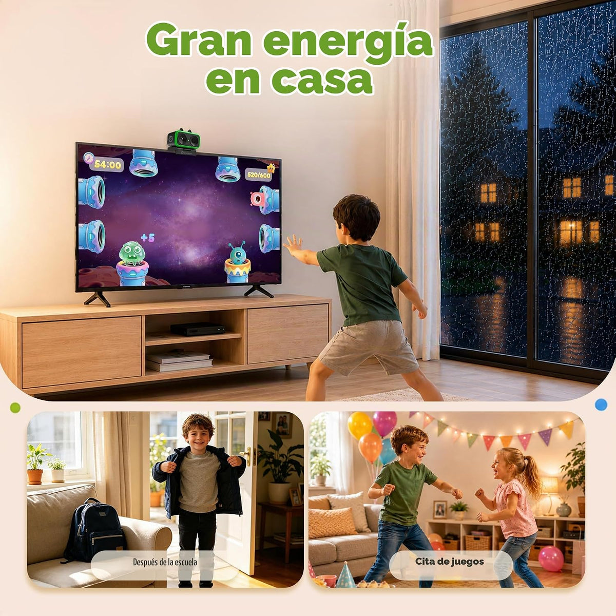 Owlzoom Consola de videojuegos de movimiento, sistema de juego acti...