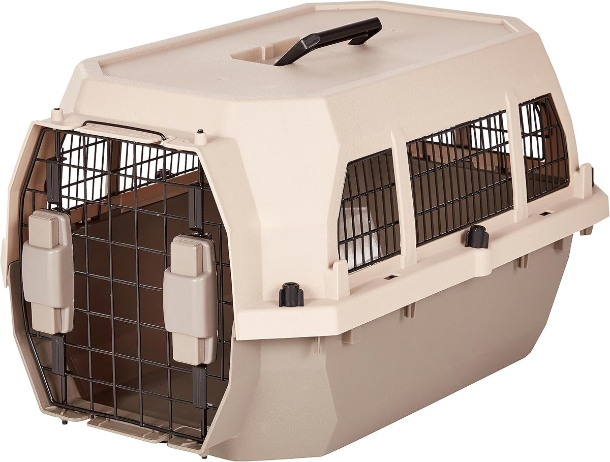 Amazon Basics - Transportador para mascotas con lados rígidos, jaul...