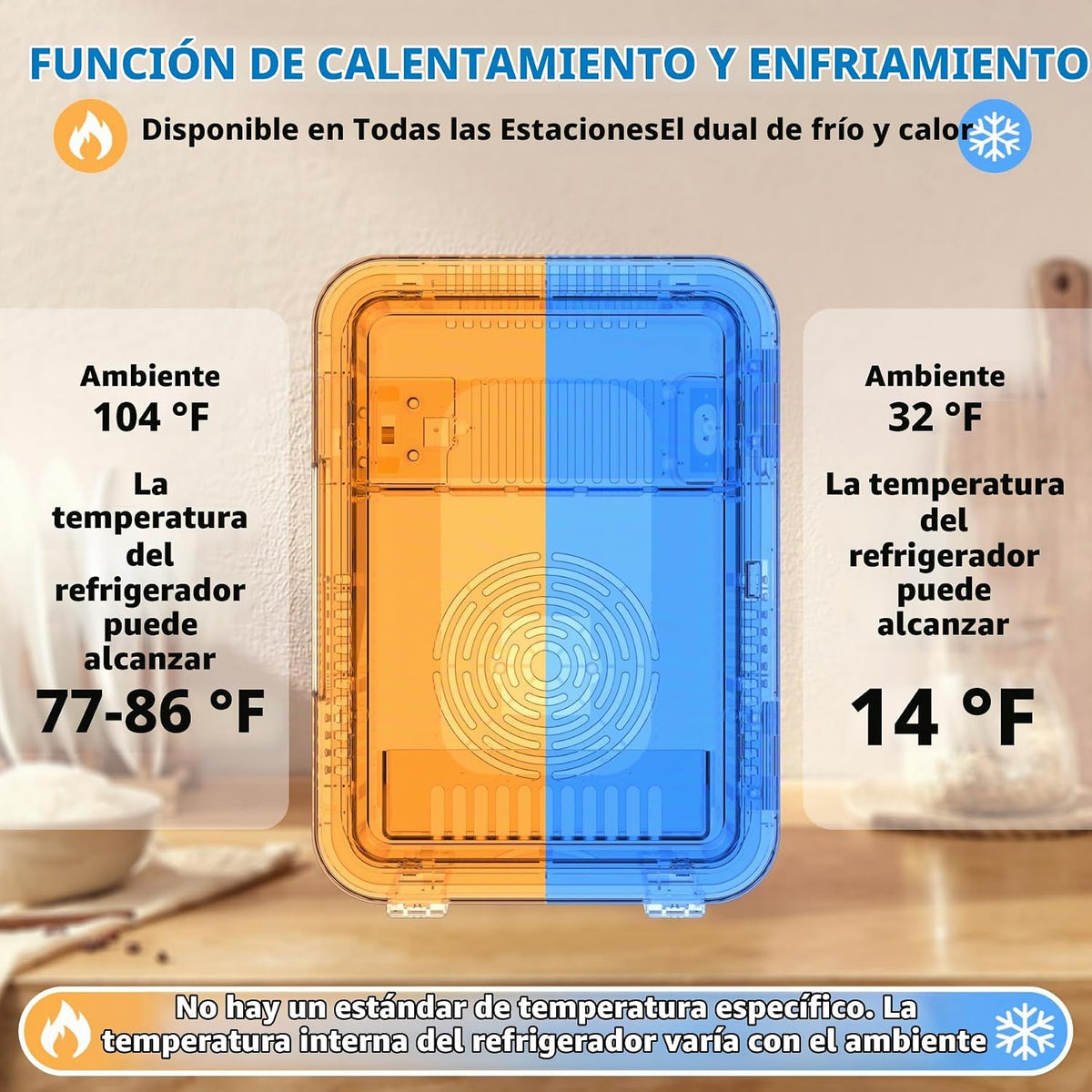 JrostKault Mini refrigerador de 4L con espejo LED, doble función de...