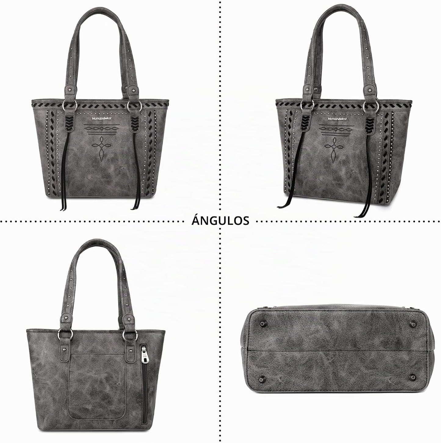 Montana West - Bolso tote de colección espiritual estilo western pa...