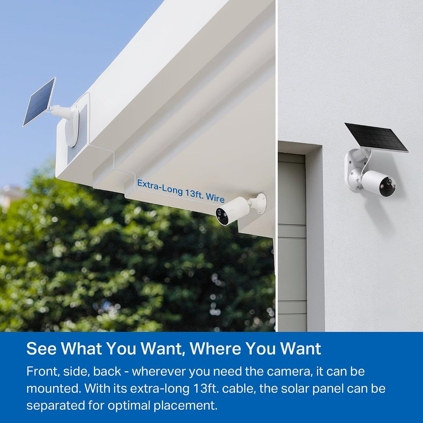 Tapo SolarCam - Cámara de seguridad inalámbrica de 1080p para exter...