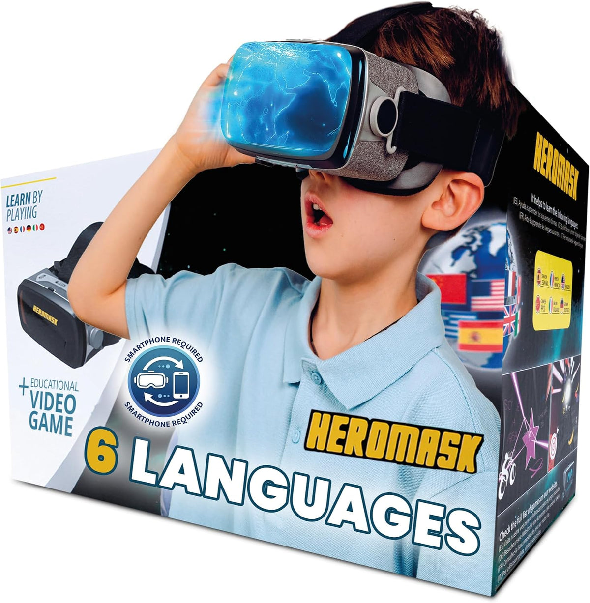 Heromask: Auriculares VR para niños + Sistema de juegos para aprend...