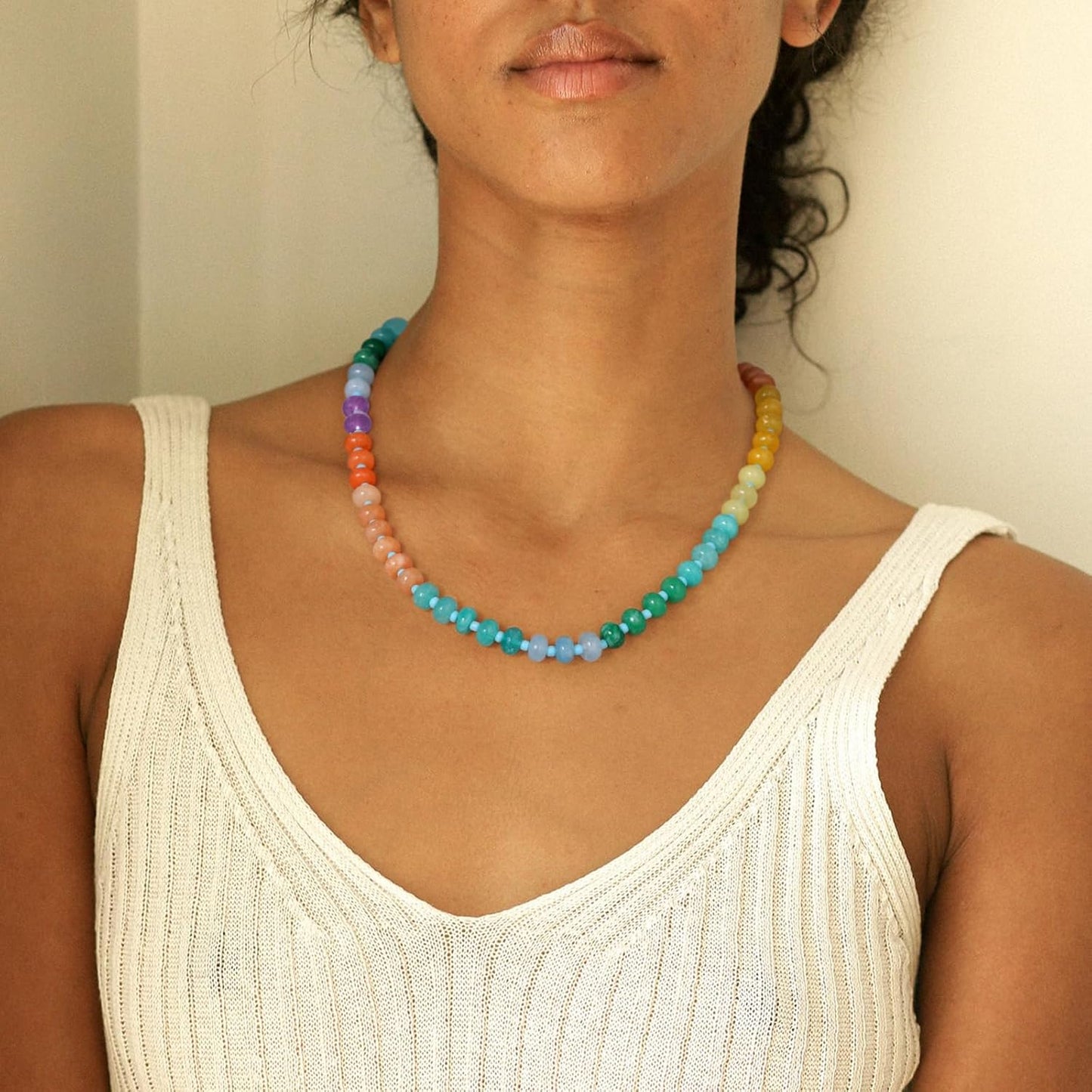 KELORIS PATH Collares de piedras preciosas con cuentas para mujer,...