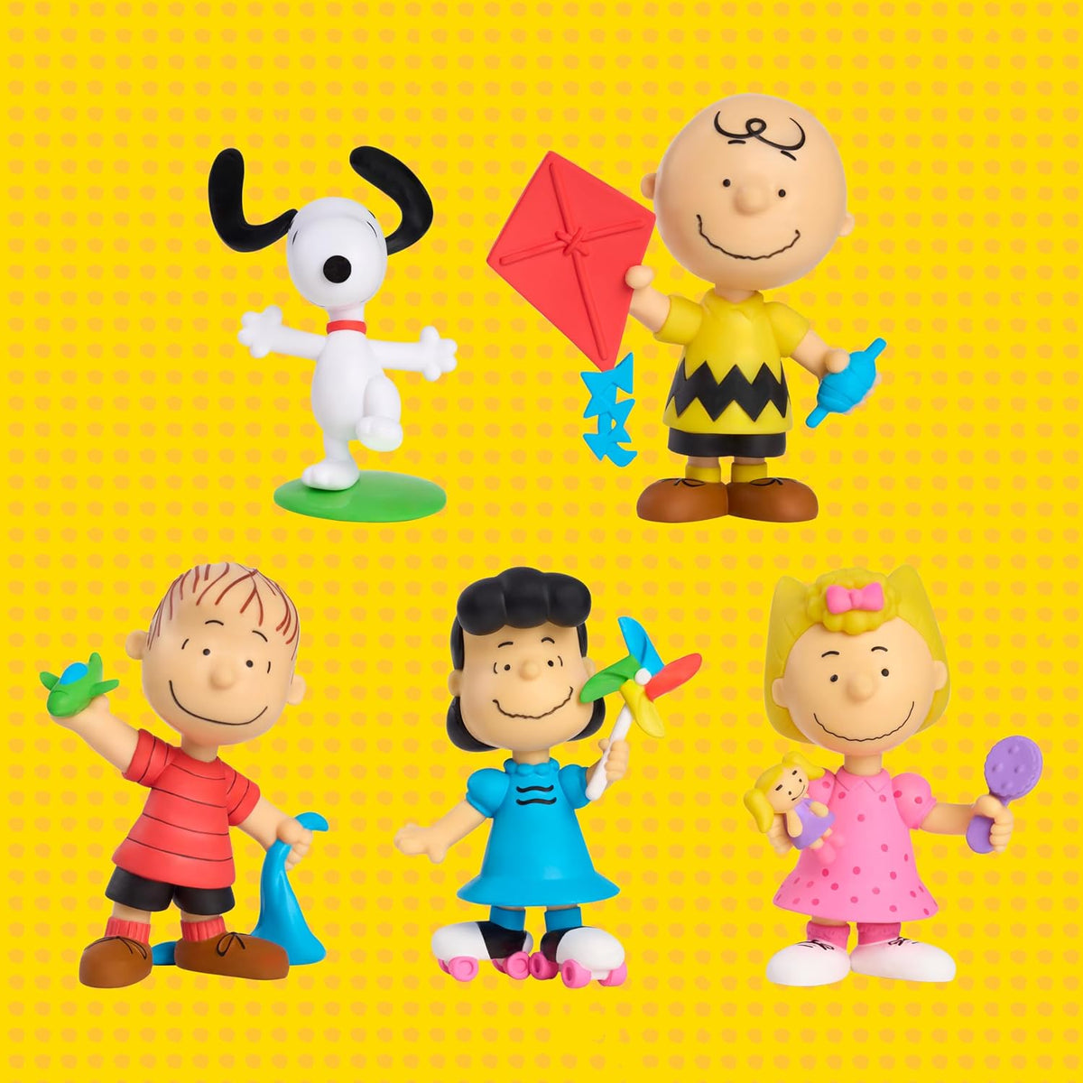 Peanuts Juego de 5 figuras coleccionables del 75 aniversario | Snoo...