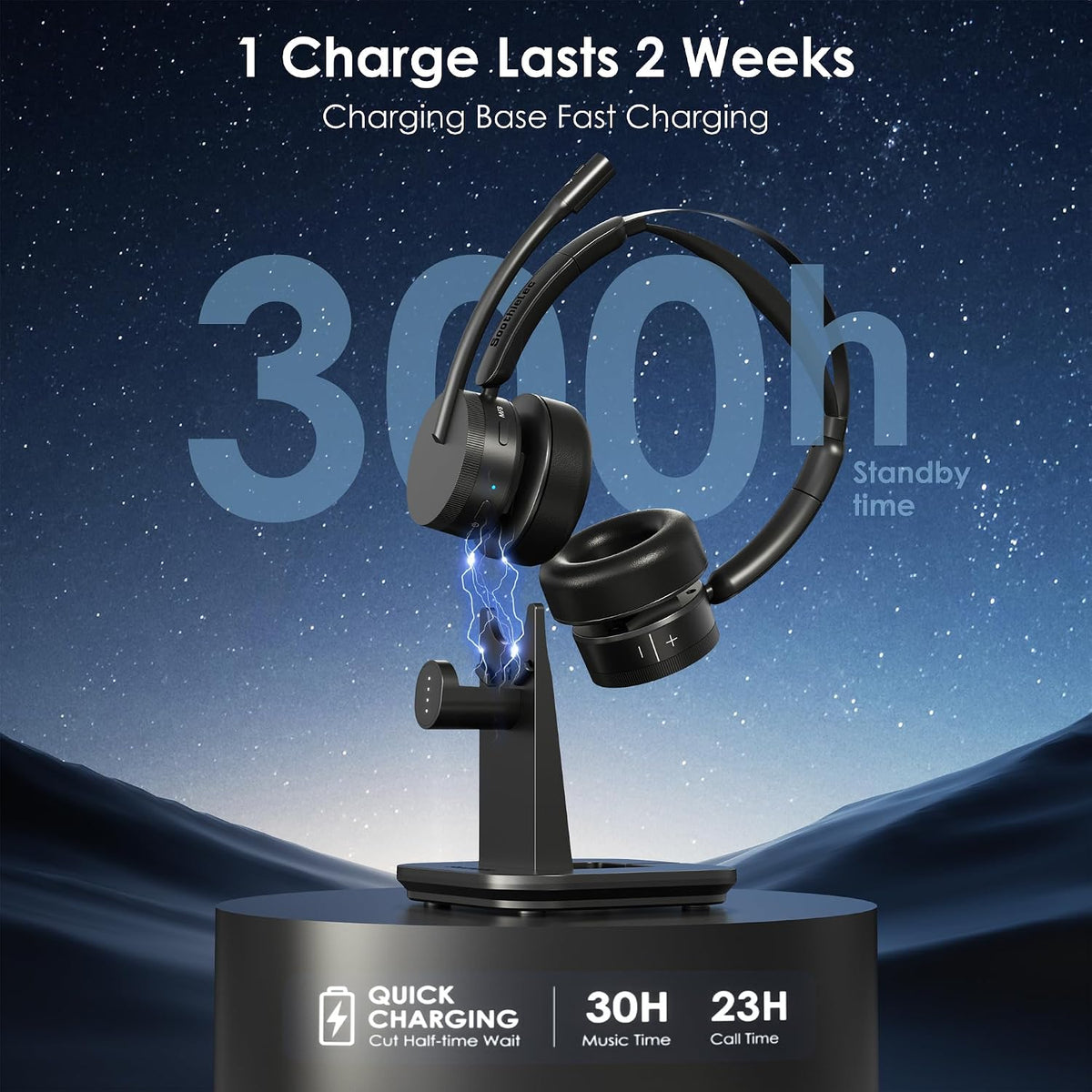 Auriculares Inalámbricos, Auriculares Bluetooth con Cancelación de...