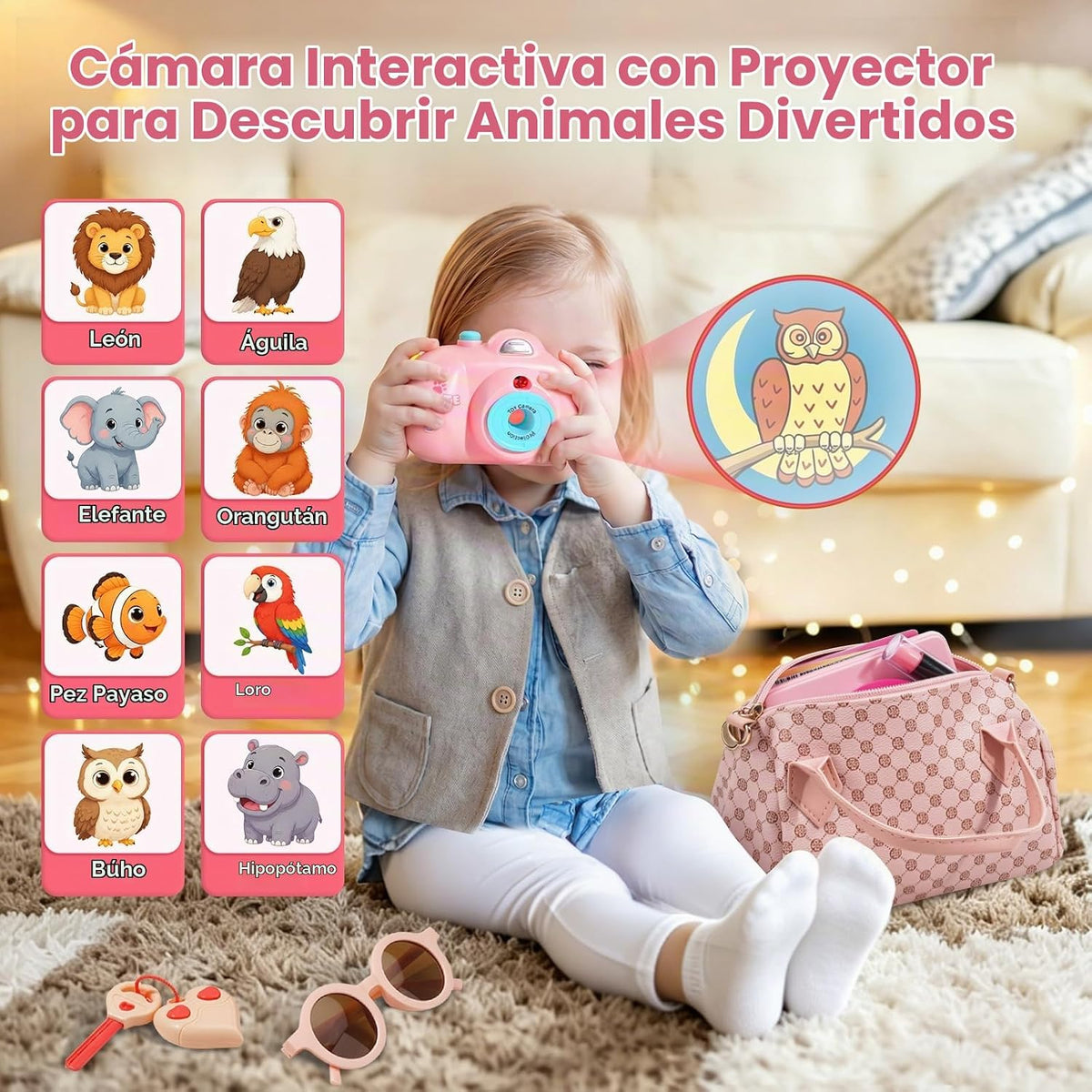 Bolso de juego para niñas pequeñas, bolso para niños pequeños con k...