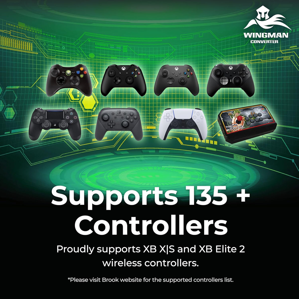 Brook Wingman XB 3 Converter - Eleva tu juego: adaptador inalámbric...
