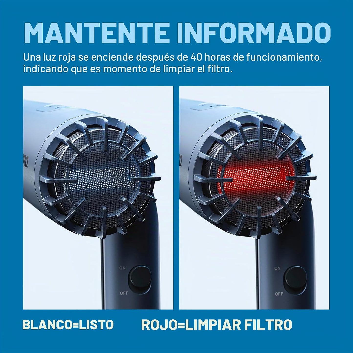 BaBylissPRO Nano Titanium AirSquared - Secador de pelo profesional...