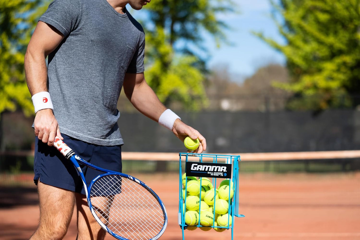 Gamma Sports Caja de pelotas de tenis sin presión - Ideal para prac...