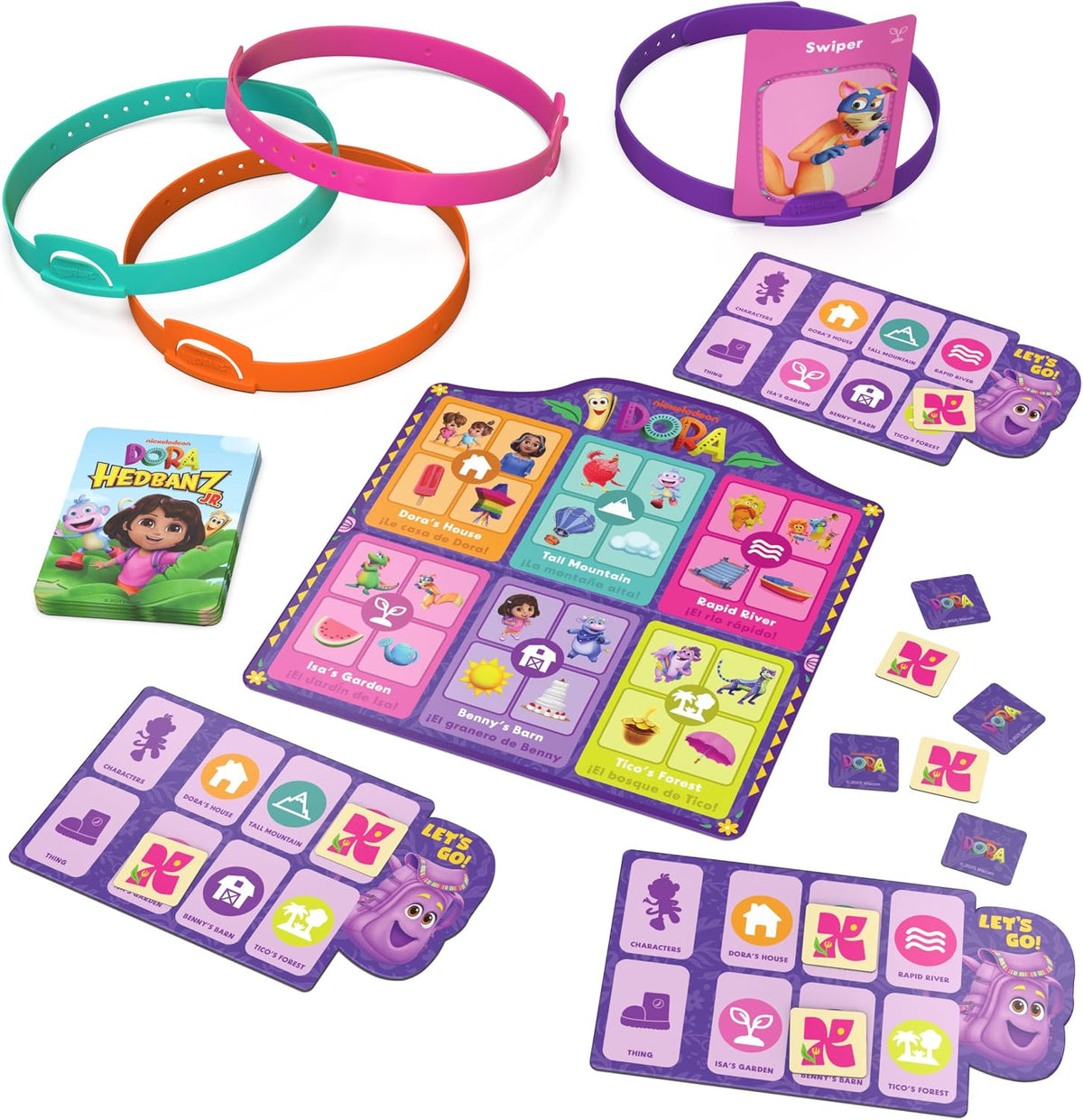 Spin Master Games Dora the Explorer Hedbanz Jr. Juego de mesa para...
