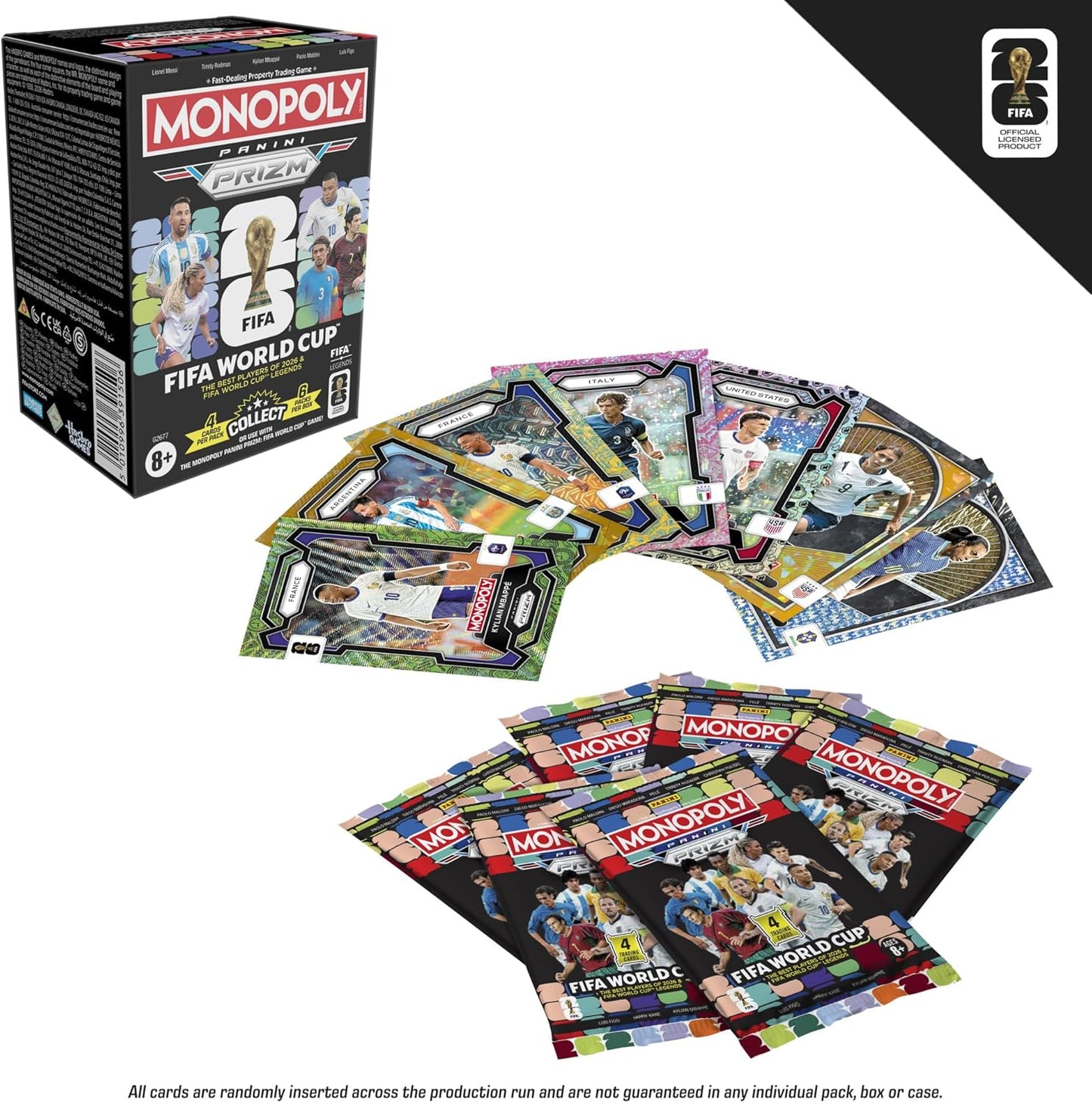 Monopoly Panini Prizm: Caja de cartas coleccionables de la Copa Mun...