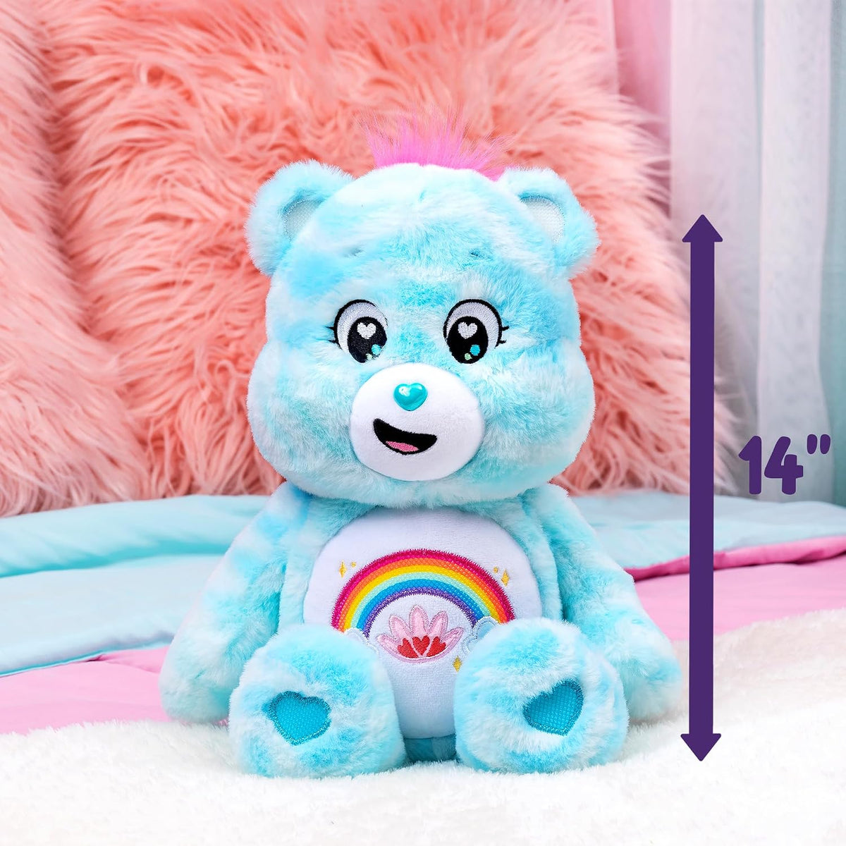 Care Bears - Oso de peluche Sweet Serenity de 14" - Tamaño medi...