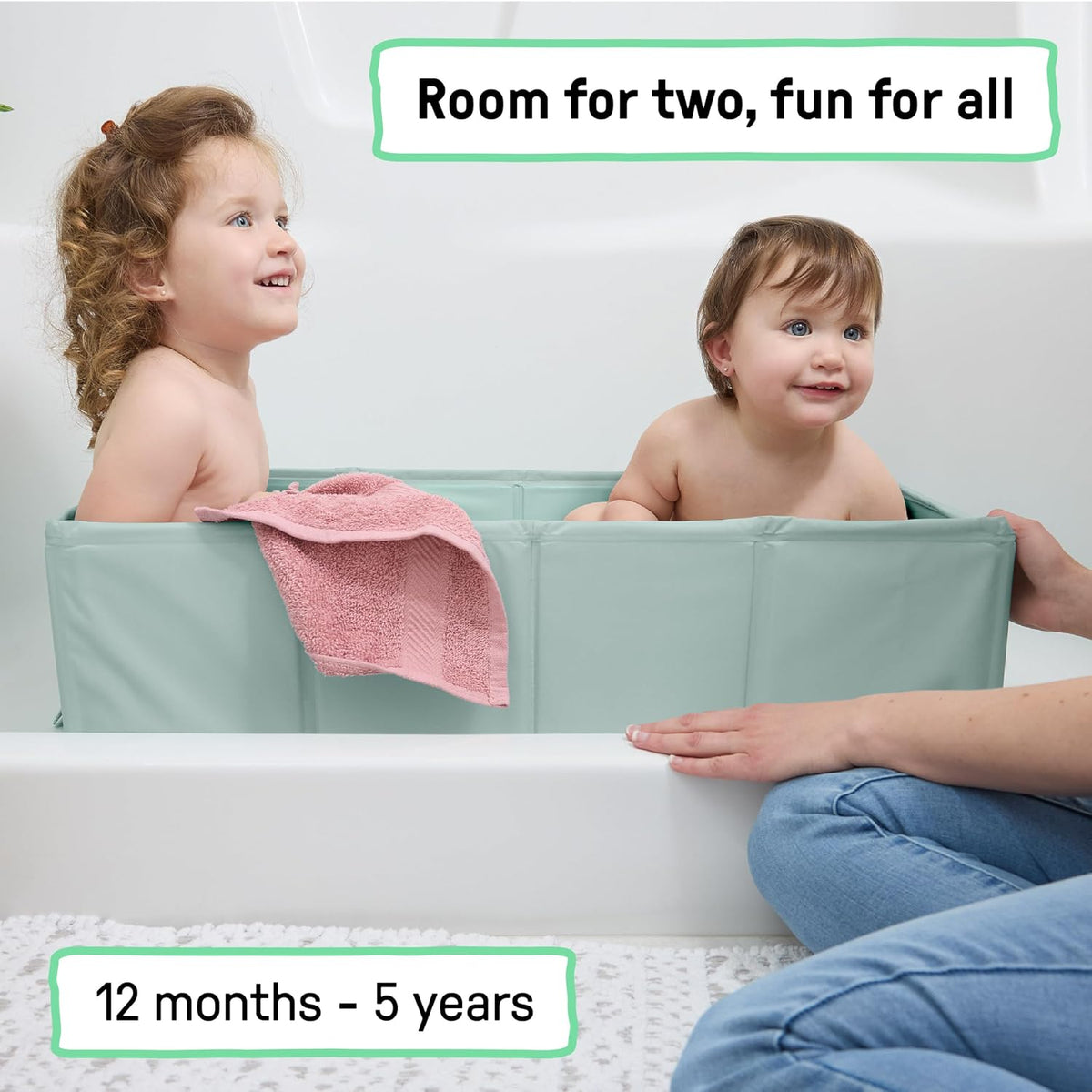 Ingenuity Tuckaway Bañera Plegable para Niños Pequeños, Convierte l...