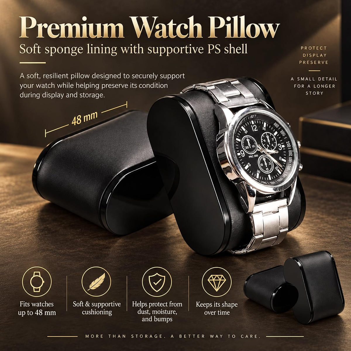 BEWISHOME Estuche de reloj de alta gama, caja de reloj de 12 ranura...