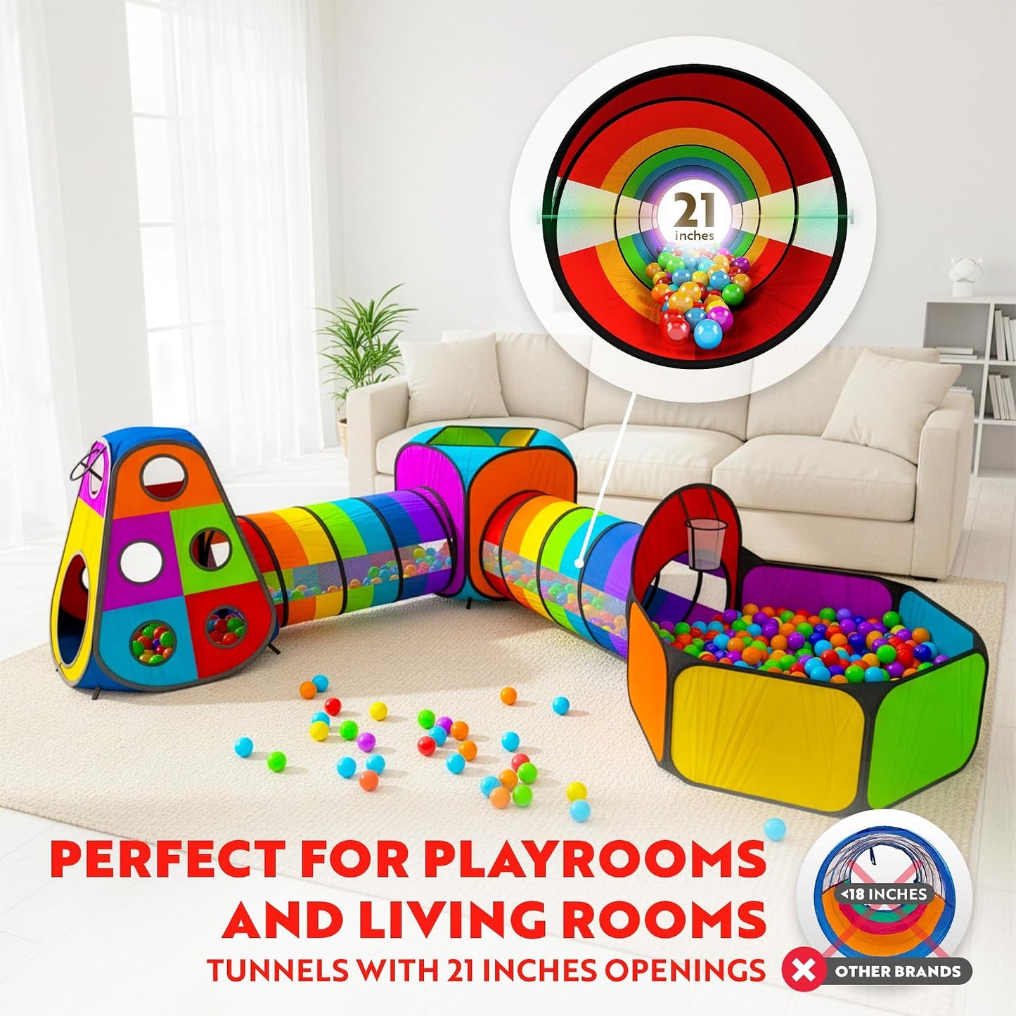 Playz 5 piezas de tiendas de campaña y túneles para niños - Piscina...