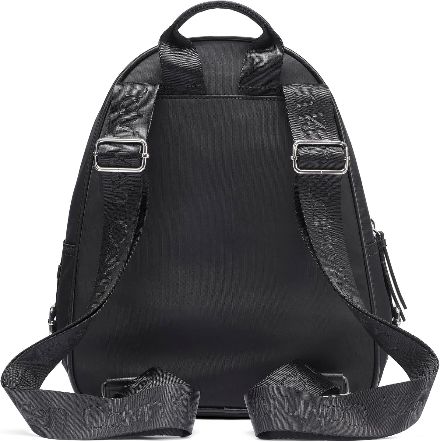 Calvin Klein Mochila organizativa Caius para mujer, Negro\/Plateado...