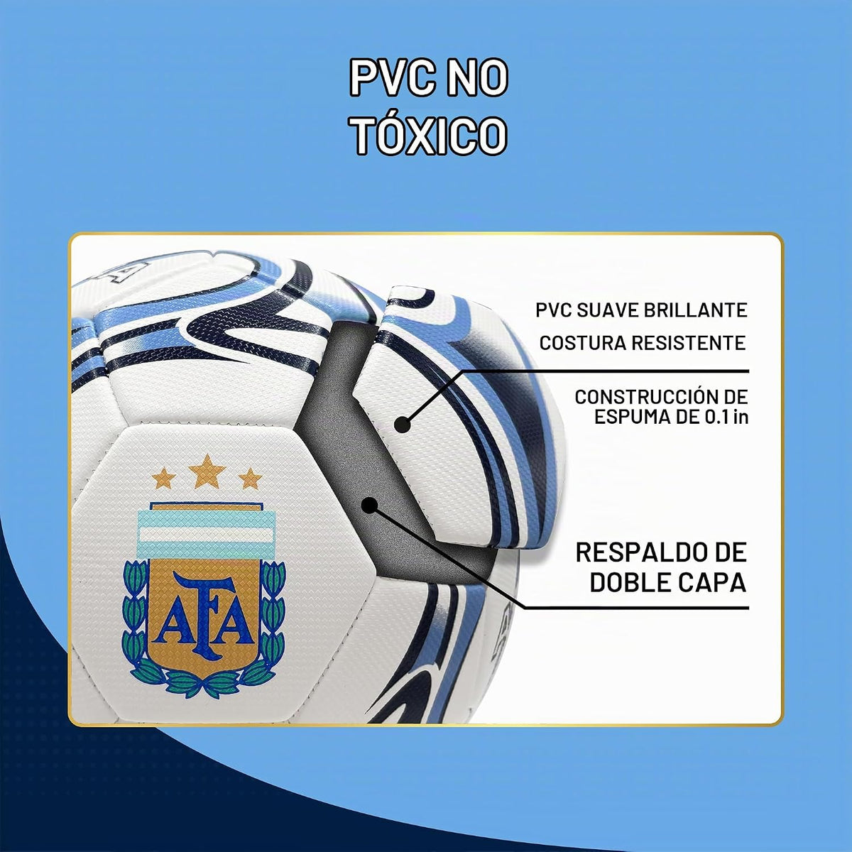 Icon Sports - Balón de fútbol oficialmente licenciado de la Asociac...