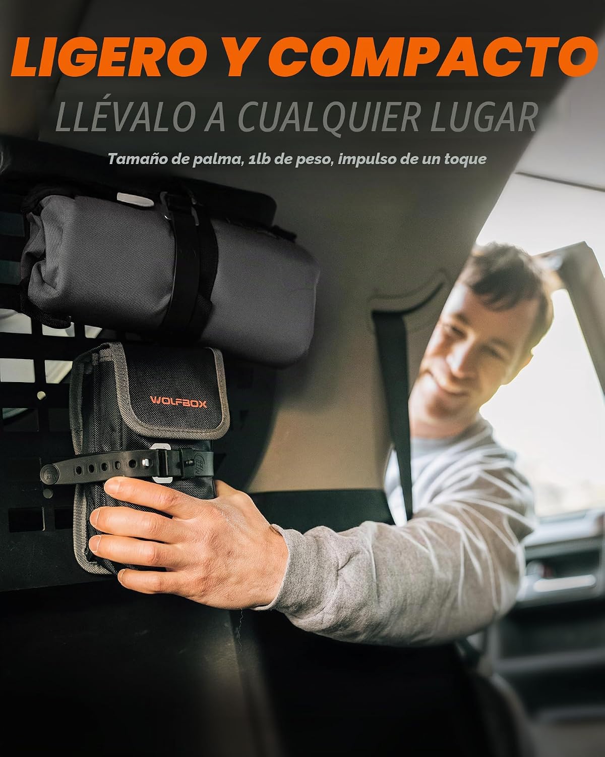 WOLFBOX Arrancador de batería portátil de 2000 A y 44.4 Wh (7L\/6L)...