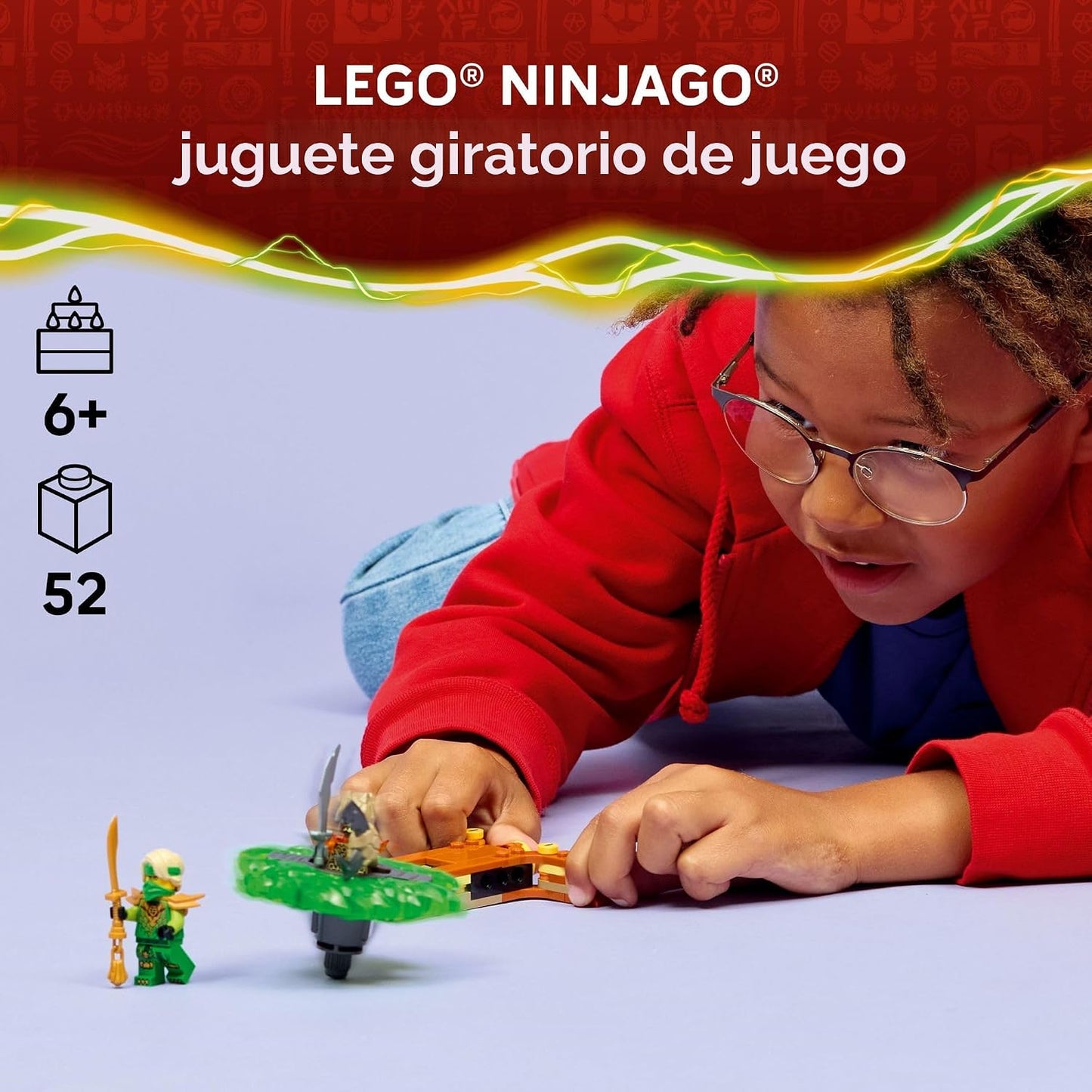 LEGO NINJAGO Loyd vs. Earth Monster Spinner Juguete de construcción...