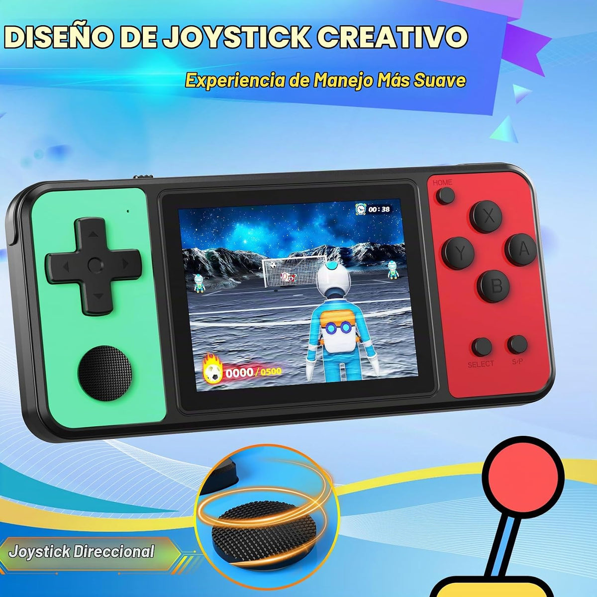 KAVOYI Juego de mano de 32 bits para niños 139 juegos 3.0 "IPS...