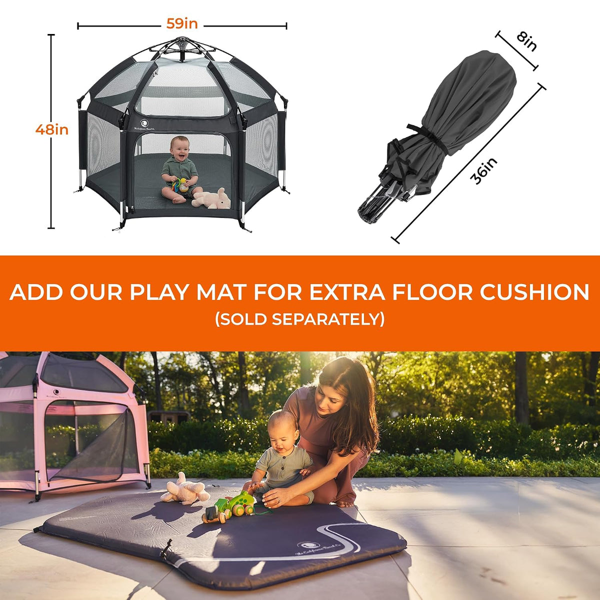 POP 'N GO PLAYPEN - Corralito para bebés y niños pequeños para...