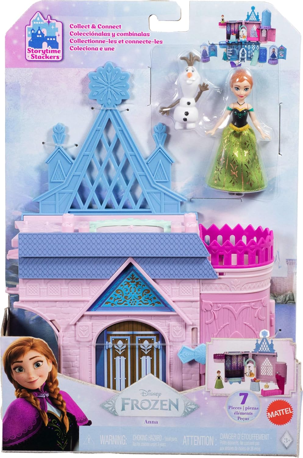 Mattel Juguetes de Frozen de Disney, juegos apilables para la hora...