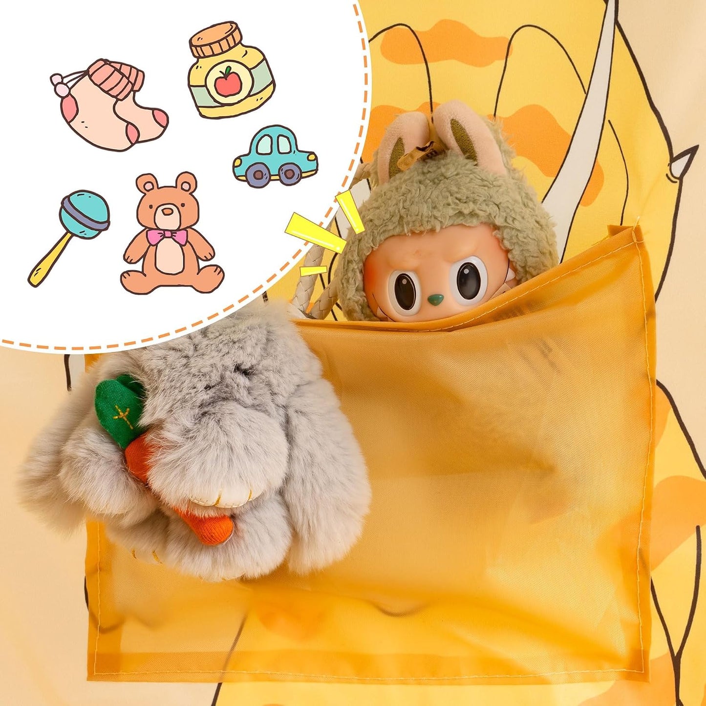 ANC POP Tienda de Cama para Niños con Tira de Luces LED, Tienda de...