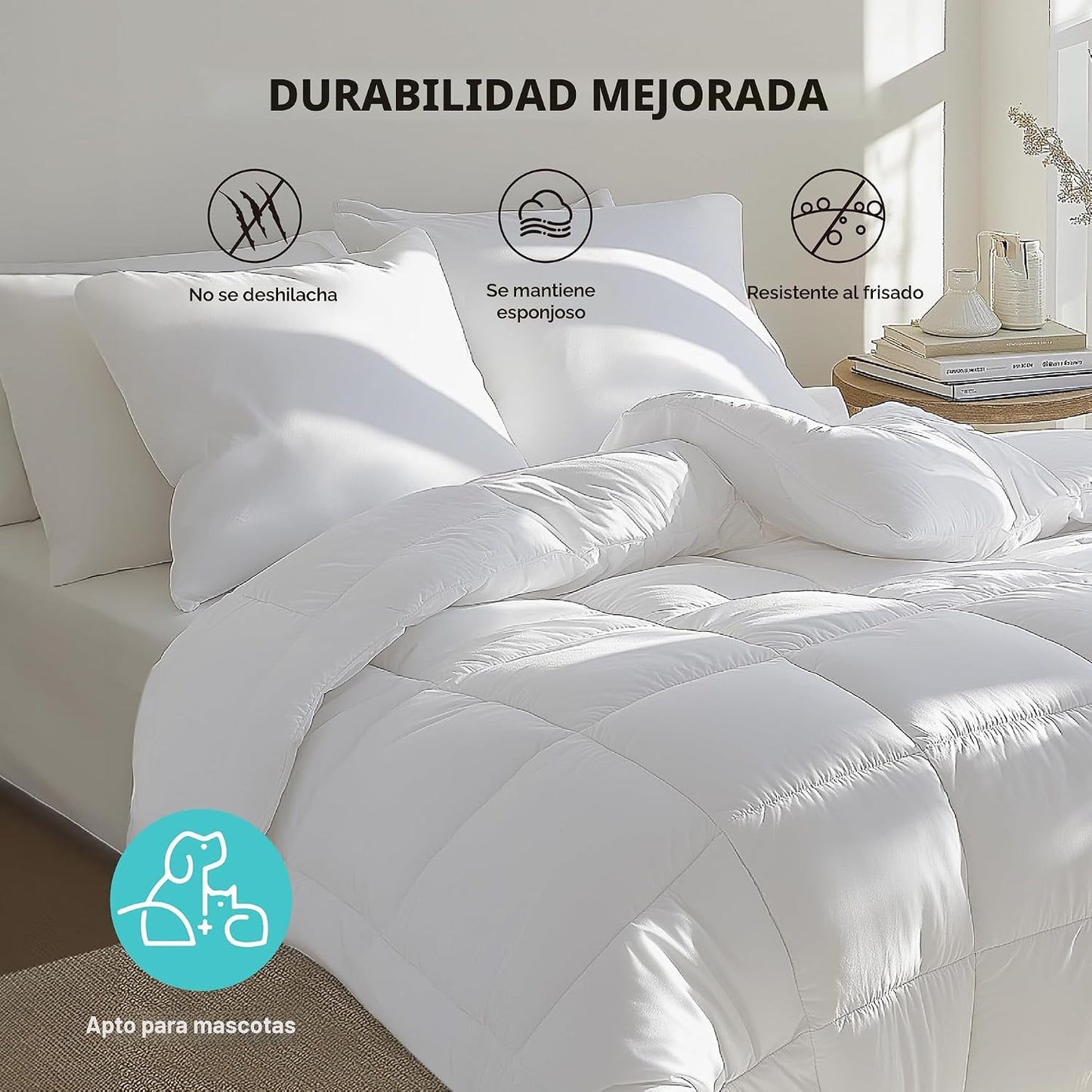 Bedsure - Edredón de color liso | Edredón probado por personas y ed...
