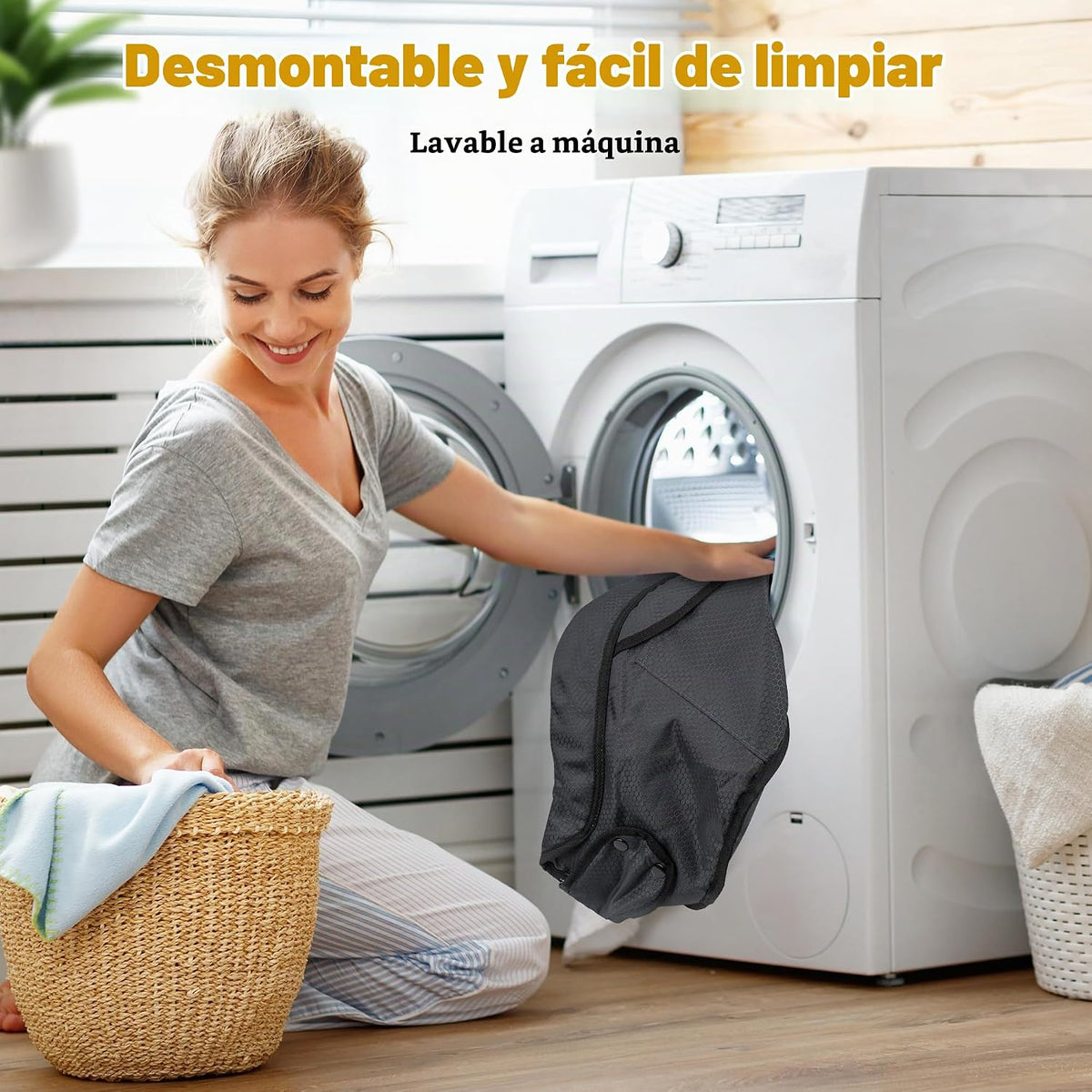 Toogel Silla alta de gancho, asiento plegable con clip de viaje par...