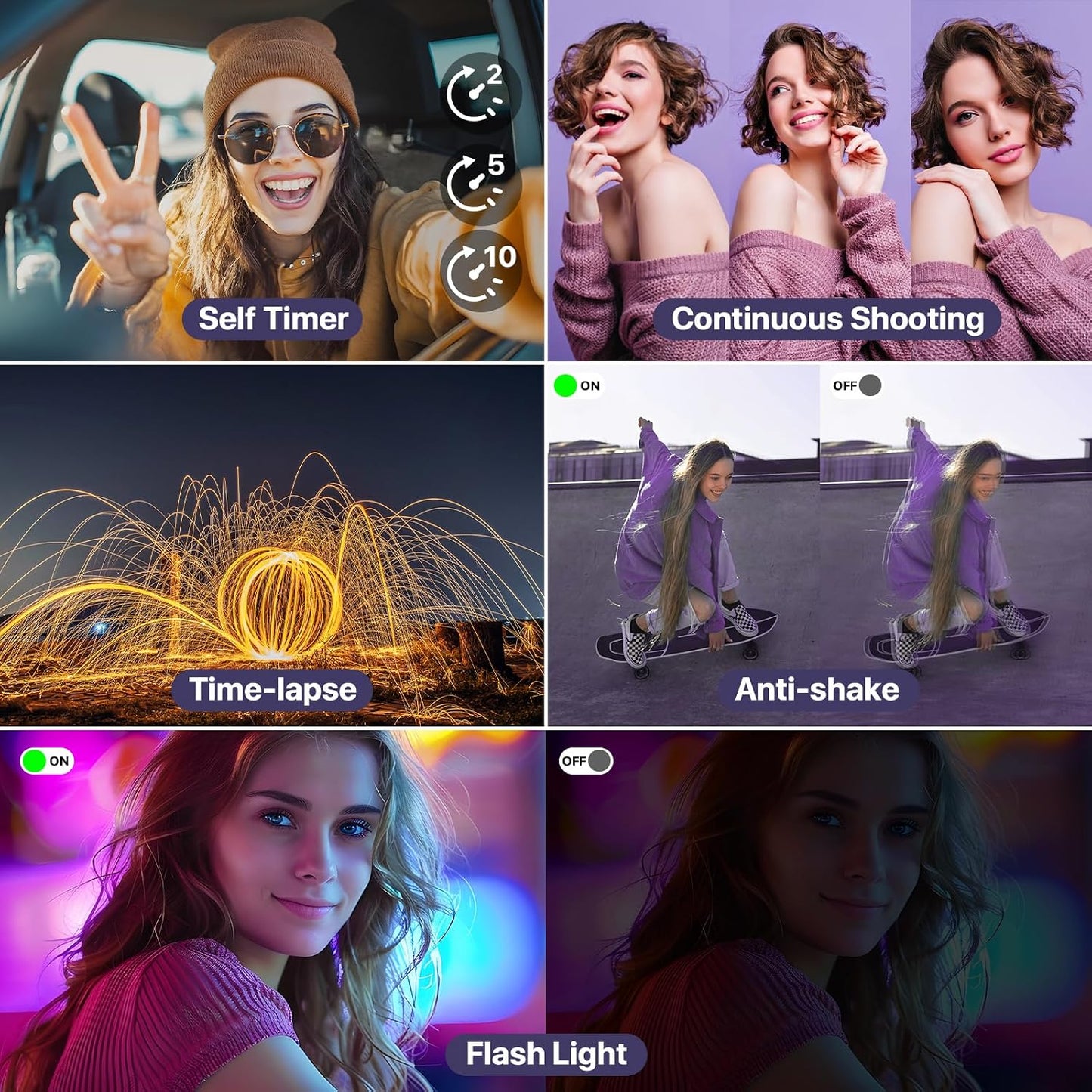 Cámaras digitales 8K para fotografía con WiFi, cámara de vlogging d...