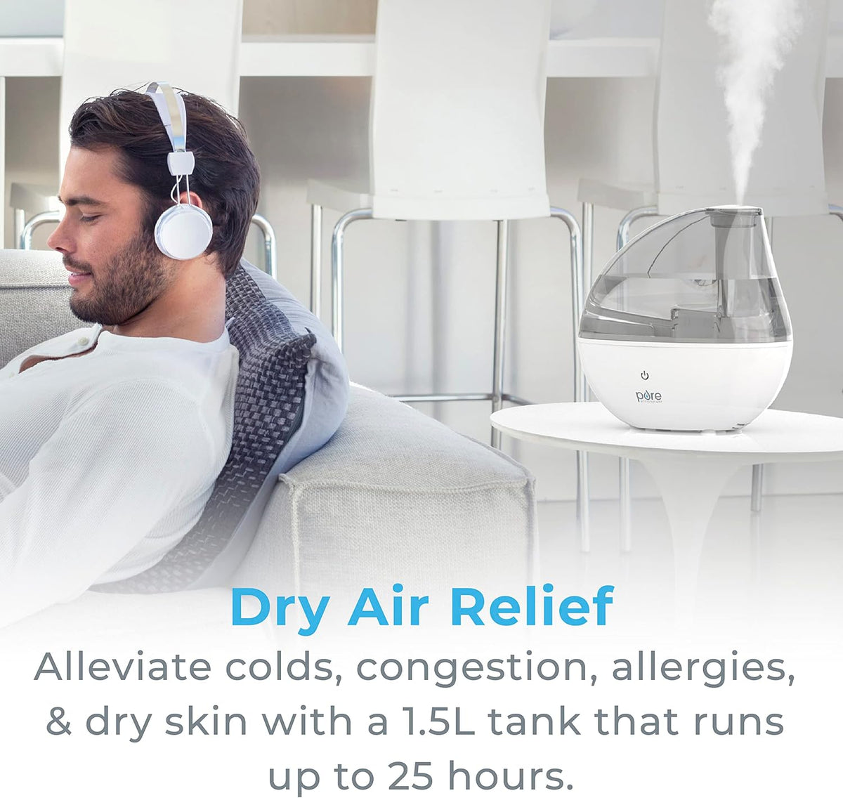 MistAire humidificador ultrasónico de vapor frío. Unidad humidifica...