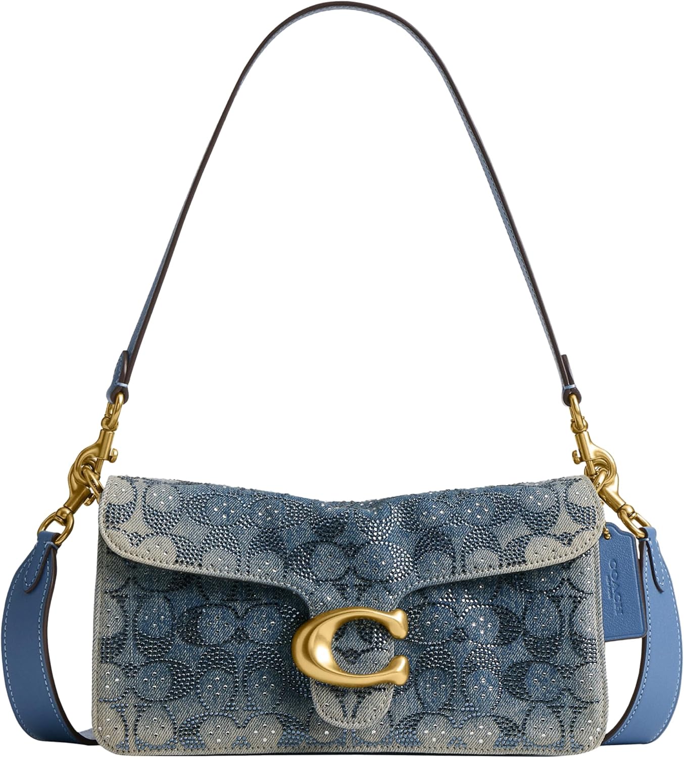 Coach Bolso de hombro atigrado serpiente con cuentas para mujer